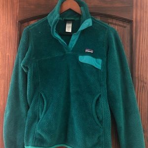 Patigonia Teal Pullover X-small 1/4 ZIP